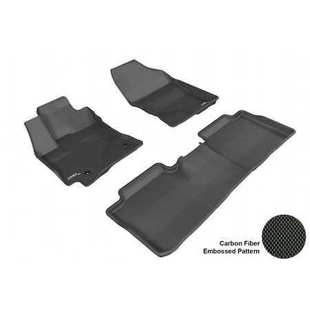 3D Maxpider 3D MAXpider L1TY13701509 TOYOTA COROLLA 2014 KAGU BLACK R1 R2 Floor Mat L1TY13701509